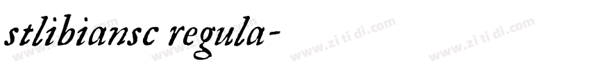 stlibiansc regula字体转换